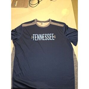 NFL Team Apparel Tennessee Titans Shirt Mens 3XL Navy Blue Performance Football
